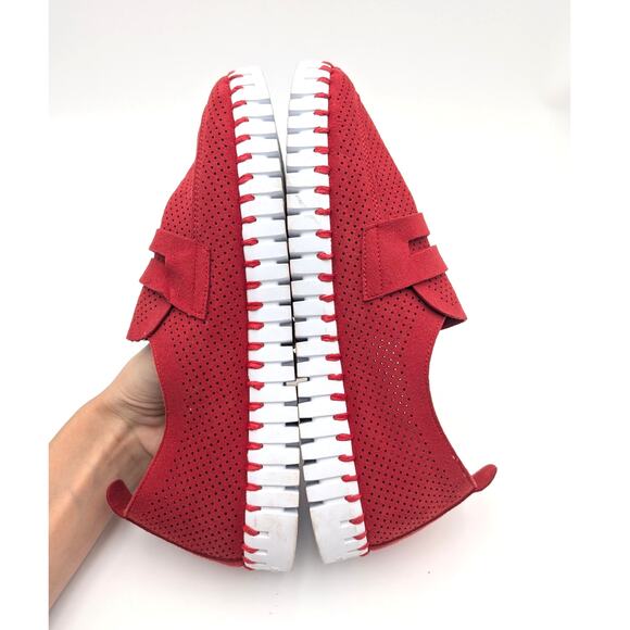 Ilse Jacobsen Tulip Slip-On Causal Shoes Women's Round Toe Red Size US10 EU40 - Picture 5 of 10